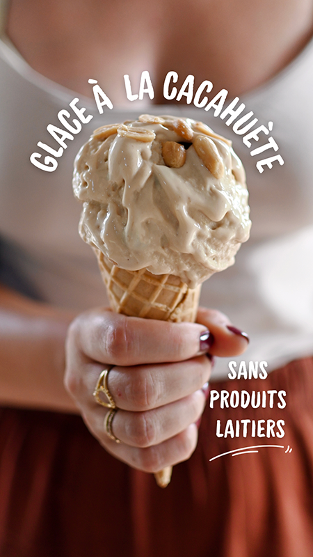 Glace cacahuète vegan Ninja Creami