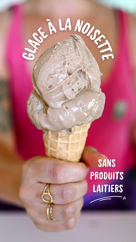Glace noisette vegan Ninja Creami