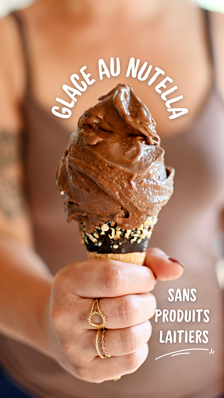 Glace nutella vegan Ninja Creami