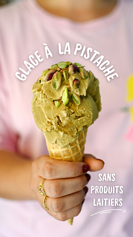 Glace pistache vegan Ninja Creami